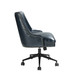 Taurino Contemporary Leather Swivel Height-adjustable Task Chair with Nailhead Trim