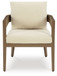 Serene Bay - Arm Chair With Cushion (Set of 2) - Dark Brown / White