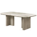 Charity - Dining Table - Natural Marble Top & Gray Oak