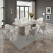Charity - Dining Table - Natural Marble Top & Gray Oak