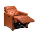 Octavio 31.50" Wide Genuine Leather Power Recliner with Nailhead Trim and USB Port