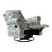 Roderich Farmhouse Upholstery Recliner with Rolled Arms