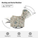 Gastone Transitional Floral Fabric Nursery Recliner with Curved Arms