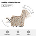 Gastone Transitional Floral Fabric Nursery Recliner with Curved Arms