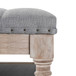 Boyan Modern Button Tufted Square Ottoman with Nailhead Trim