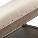 Boyan Modern Button Tufted Square Ottoman with Nailhead Trim