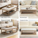 Jakob Upholstered Storage Ottoman with Solid Wood Legs