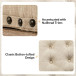 Georgie Modern Polyester Upholstered Storage Cocktail Ottoman with Nailhead Trims and Solid Wood Legs
