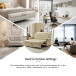 Ruedi Transitional 73.6" Vegan Leather Sofa Bed with Tufted Back and Nailhead