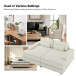 Conradus Modern Oversize 57" Deep Square Arm Sofa
