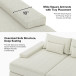 Conradus Modern Oversize 57" Deep Square Arm Sofa