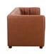 Pachynus 83" Wide Square Arm Genuine Leather Rectangle Contemporary Channel-tufted Sofa