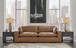 Emilia - 3 Pc. - 2-Piece Sectional Loveseat, Ottoman - Caramel
