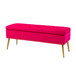 Hippolytus Classic 45.5 in. Polyester Button-Tufted Storage Bedroom Bench with Nailhead Trim