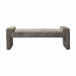 Johannes Transitional Upholstered Boucle 58.5 in Bedroom Bench with Foot Pads
