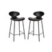 Venta Modern Leather Counter & Bar Stool with Low Back Set of 2