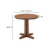 Charles - Cafe Table - Dark Brown