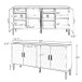 Danilo 63 in. W Modern Wood Sideboard with Adjustable Shelves