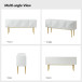 Joschka Paint Finish 71 in.Wide Modern Storage Sideboard with 3D Viewing Standard and Metal Legs