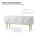 Joschka Paint Finish 71 in.Wide Modern Storage Sideboard with 3D Viewing Standard and Metal Legs