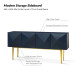 Joschka Paint Finish 71 in.Wide Modern Storage Sideboard with 3D Viewing Standard and Metal Legs
