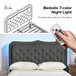 Delia Classic Button-Tufted Storage Bed with LED Light