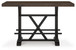 Valebeck - Rect Dining Room Counter Table With Wine Rack