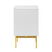 Parvin 2 Drawer Glam Nightstand