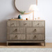Clemens 54" Wide 7 Drawer Mid Century Modern Dresser by Karat Home