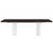 Carena - Dining Table With Leaf - White & Brown