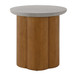 Evelyn - End Table - Faux Concrete Top & Walnut  Finish