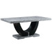 Caralin - Dining Table - Engineered Stone & Black