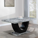 Caralin - Dining Table - Engineered Stone & Black