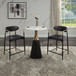 Jaramillo - Counter Height Table - Natural Marble Top & Black