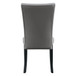 Caralin - Side Chair (Set of 2) - Gray Synthetic Leather & Black