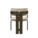 Destin - Side Chair - Light Gray Fabric & Walnut