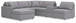 Modmax - Sectional - Granite