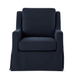 Stan Farmhouse Slipcover Rocking Swivel Chair