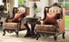 HD-111 - Chair - Mohagany With Silver Highlight