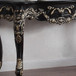 HD-328B - Console Table - Black Enamel With Gold Highlights
