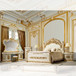 HD-903 - 5 Piece Bedroom Set - Ivory With Gold Highlights