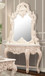 HD-998I - Console Table - Ivory With Gold Highlights