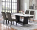 Sherry - Rectangular Marble Top Dining Table Set