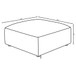 Jennifer - Square Upholstered Ottoman