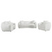 Isabella - Faux Sheepskin Upholstered Sofa Set