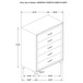 Melody - 5-Drawer Bedroom Chest