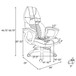 Bruce - Upholstered Adjustable Home Office Desk Chair