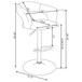 Barraza - 29" Adjustable Height Bar Stool