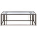 Adri - Rectangular Glass Top Coffee Table