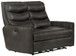 Bosa - Leather Power Reclining Loveseat - Charcoal